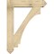 Ekena Millwork Imperial Arts and Crafts Rough Sawn Bracket w/ Offset Brace, Douglas Fir, 8"W x 36"D x 48"H BKT0806X36X48IMP03RDF - alternate 3